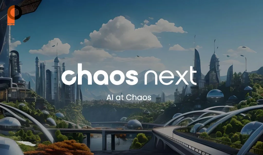 تصویری از هوش مصنوعی شرکت Chaos در حال رندرینگ پیشرفته برای طراحی سه‌بعدی