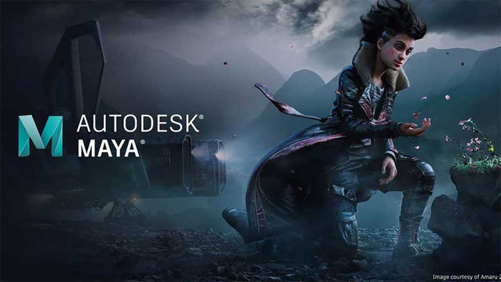 نمایش لوگو و تصویر تبلیغاتی نرم‌افزار مایا، یکی از پیشرفته‌ترین ابزارهای مدل‌سازی و انیمیشن‌سازی سه‌بعدی